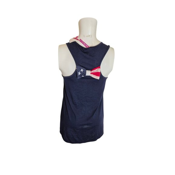 True Rock USA Tank Top Racerback Tank Bow Detail Red/Wht/Blu sz M-L NEW - Picture 5 of 6